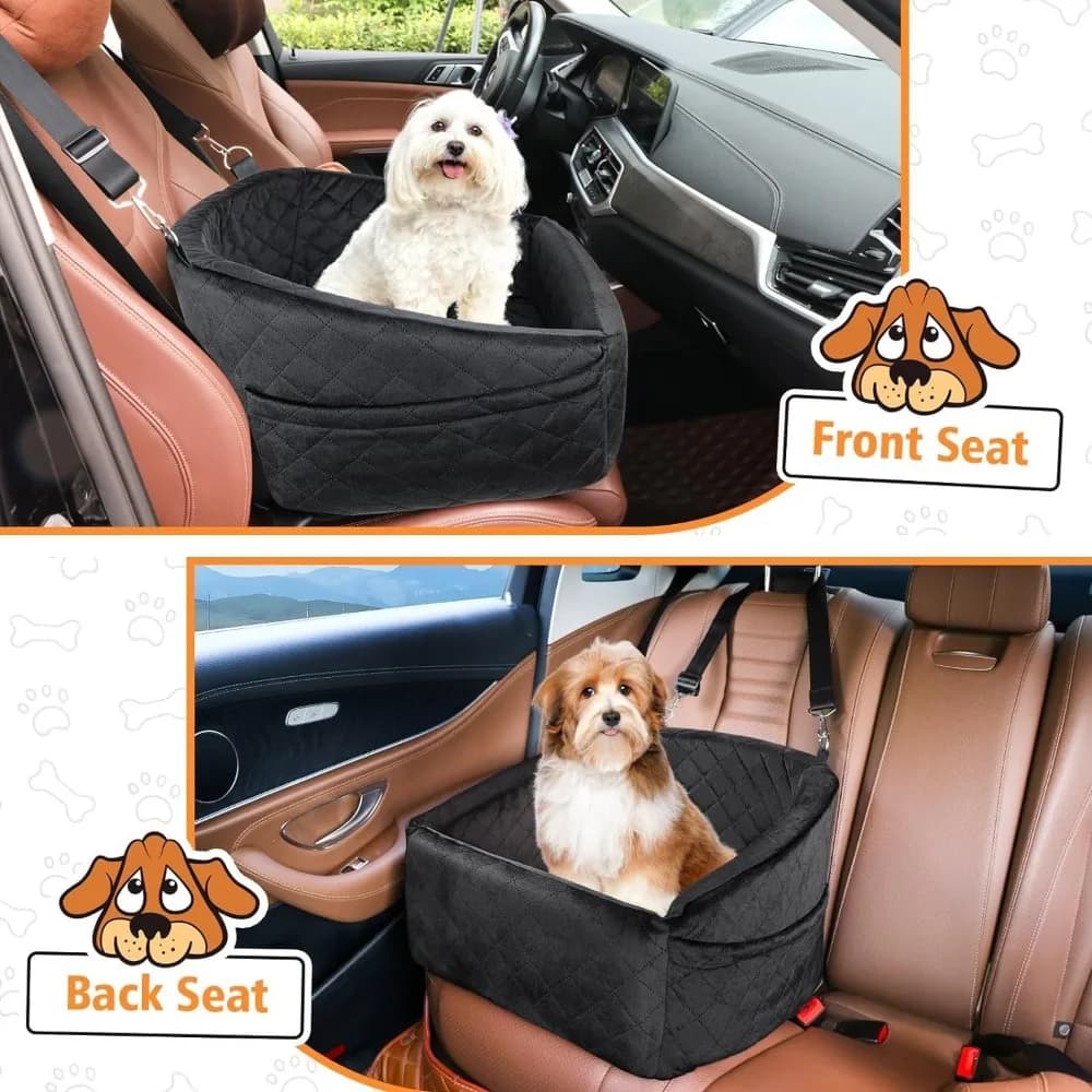 Nuovo seggiolino auto per cani multifunzionale lavabile sotto i 30 libbre seggiolino auto per animali domestici antiscivolo staccabile per cani di piccola taglia media