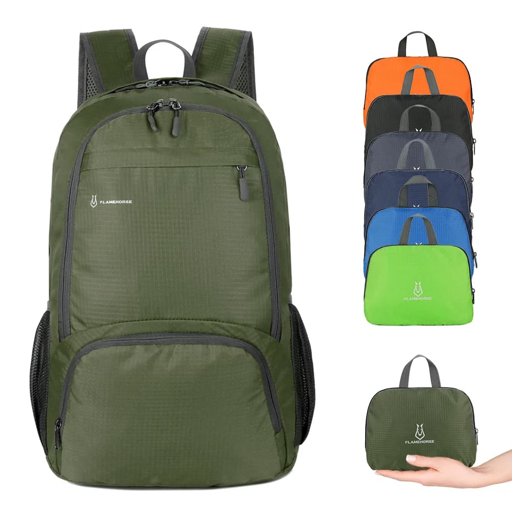 Zaino pieghevole leggero zaino impacchettabile impermeabile uomo donna viaggio escursionismo Daypack ciclismo all'aperto borsa a tracolla da campeggio