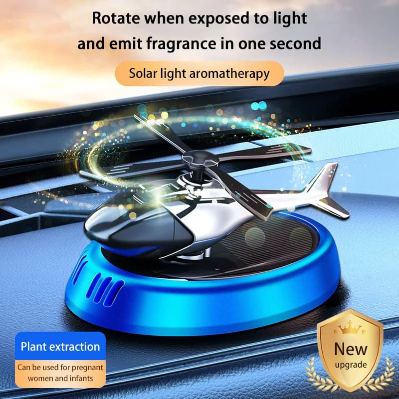 Xiaomi Solar Powered Rotating Helicopter Car Deodorant Aromatherapy Diffuser League Abs Wood fragrance Deodorant for automatic environments