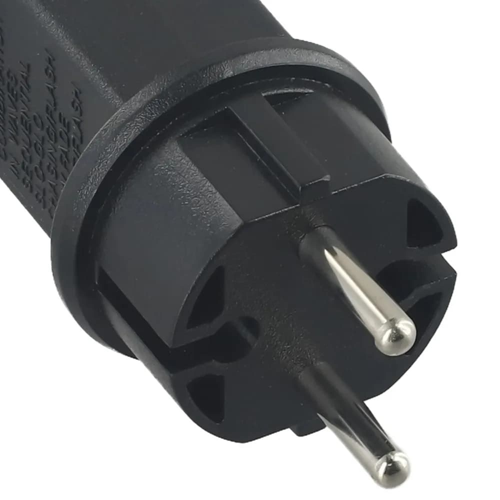 31V 6W Power Supply Adapter EU Plug IP44 LED Transformer Replacement ABS Black Fairy Lights Power Supply