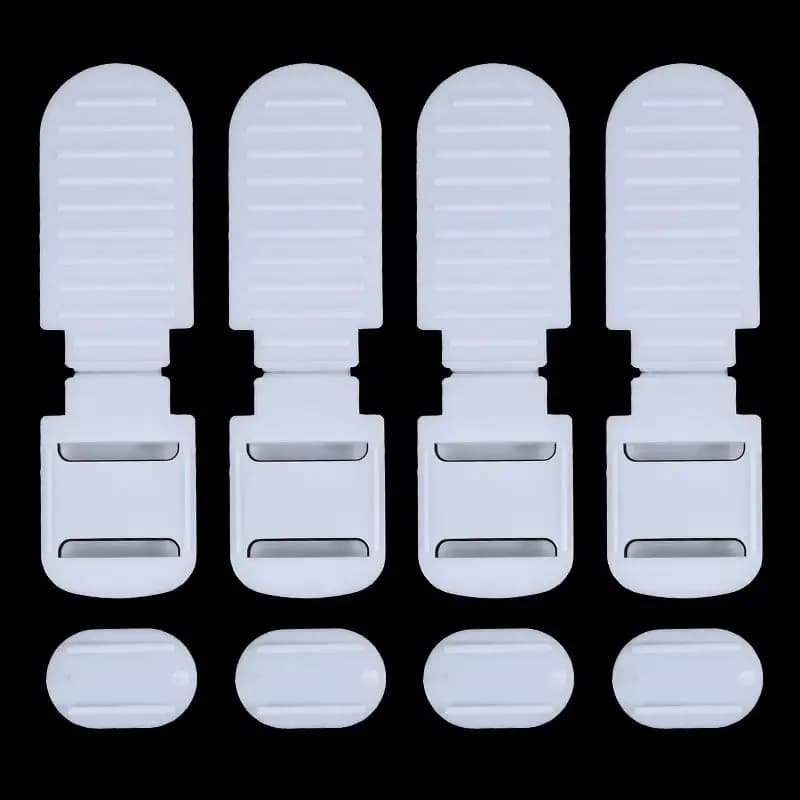 4 Pieces Adjustable Non-slip Multifunction Plastic Sliding Pads for Sheets and Bed Covers, Anti-Setting