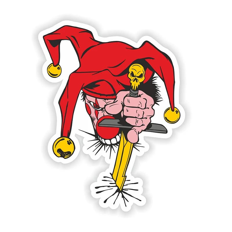 CK21167 #13x17cm adesivo Joker per Laptop libro frigorifero chitarra casco moto cassetta degli attrezzi porta PC barca
