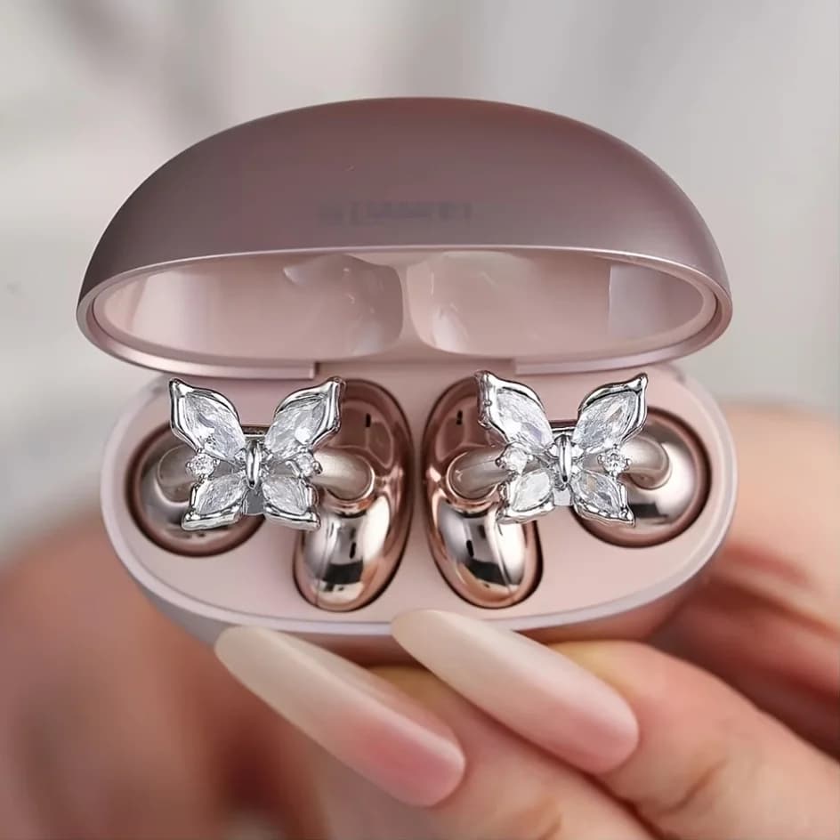 Accessori per Cuffie Decorati con Diamanti di Lusso Shine, Senza Cuffie - 1 Accessorio