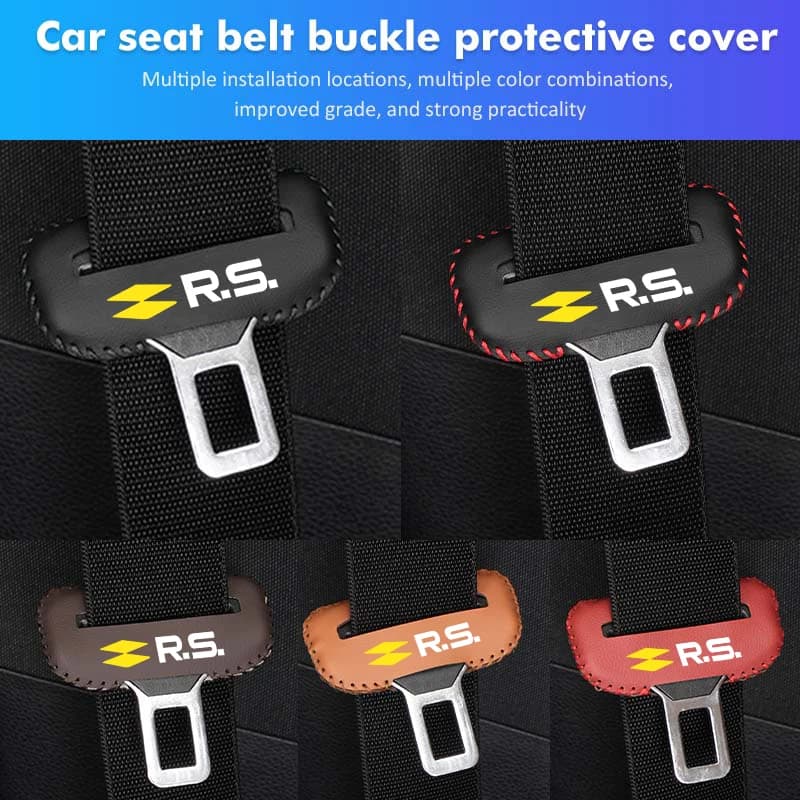 Universal Car Seat Belt Clip Anti-Scratch Buckle Protector Cover For Renault Clio Arkana Captur Twingo Talisman RS Logan Duster
