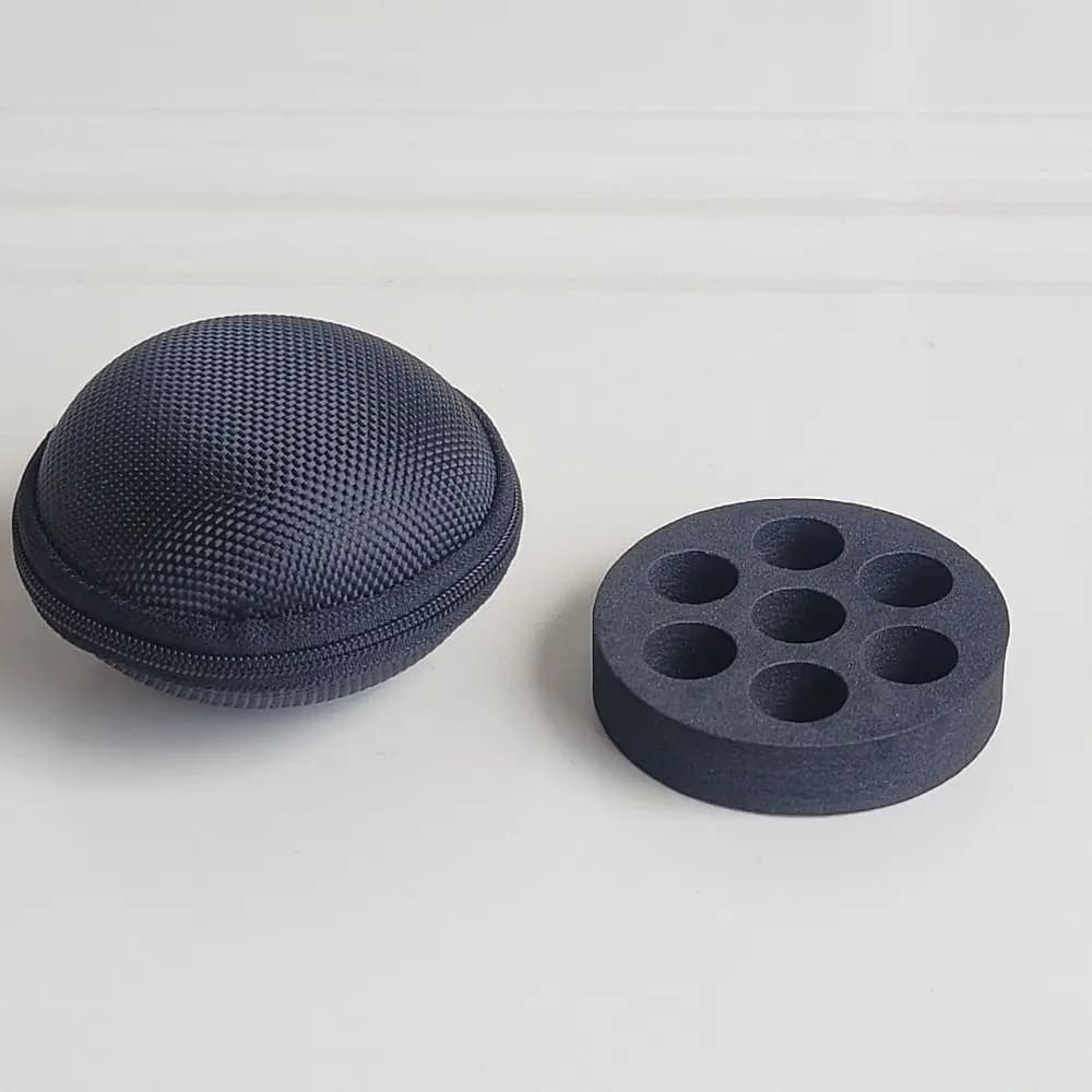 EVA Foam Insert Essential Oil Storage Bag Multi Slot Interior Polyester Roller Bottle Carrying Case Portable Essential Oil Case