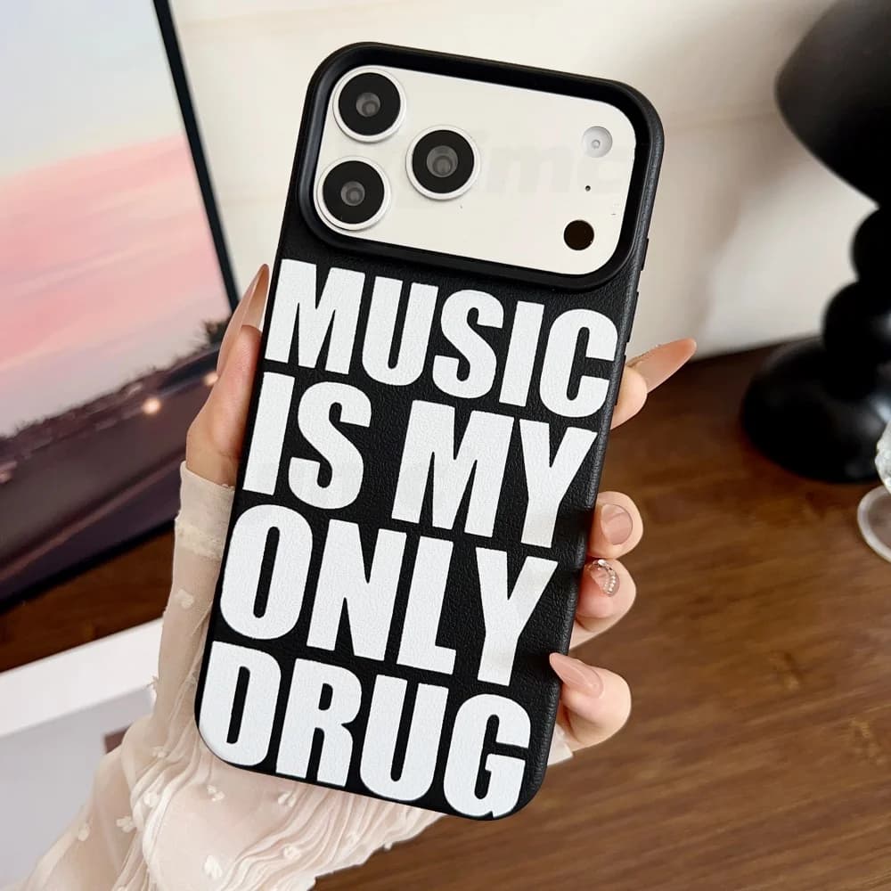 Music Silicone Soft Bumper Case For iPhone 17 Pro Max Case iPhone 16 15 14 Plus 13 12 11 Pro Max Cover TPU Plain Protector Shell