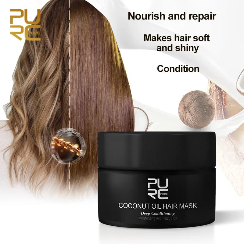 PURC Hair mask for coconut oil Levigante Raddrizzamento Repair Bad hair Treatment for keratin hair Products for hair care