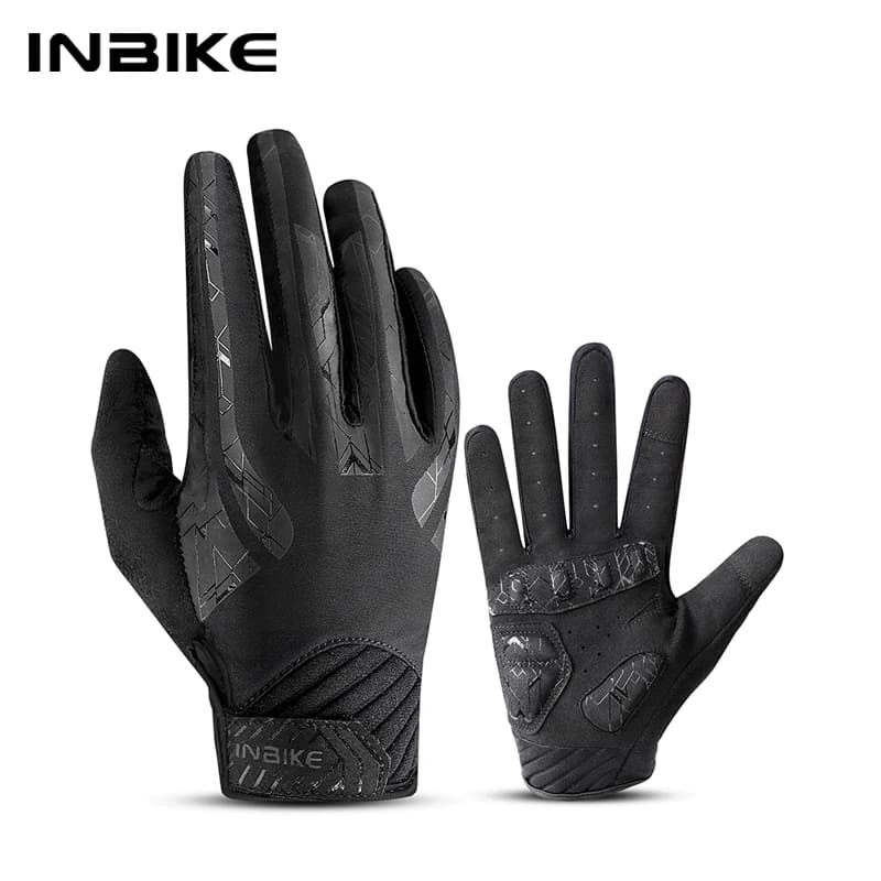 INBIKE Liquidation! Bike Gloves Full-tip Bike Gloves Colorful Reflective Road Gloves Padded Bike Gloves Anti-slip with Touch Screen