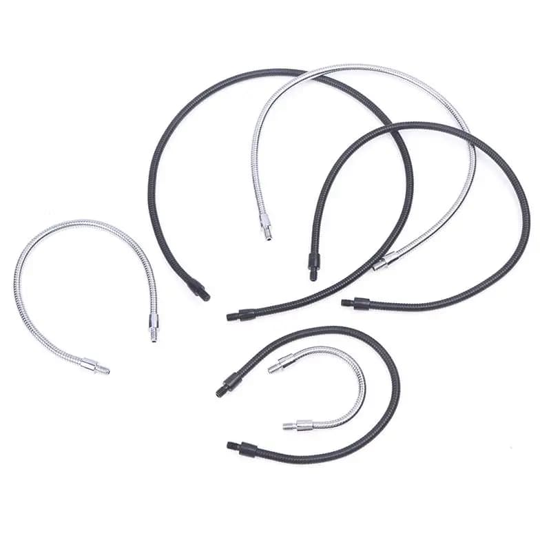 Flexible M4 Microphone Snake Tube LED Double Threaded Hose for Conference Meeting Desk Attachment DIY Mic Stand
