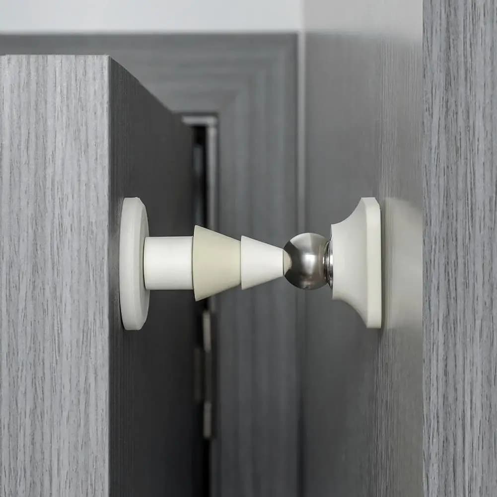 Fermaporta in silicone Fermaporta magnetico Anti collisione Fermaporta antivento Porta in silicone Supporto per porta montato su aspirazione