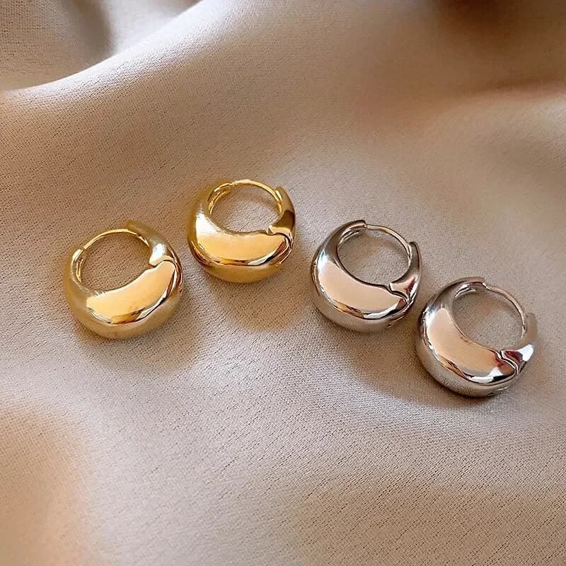 LATS Hoop Earrings punk Geometric Ear Buckle Metal Minimalist Style U Shape Ear Buckle Ear Earrings Earrings for Daily Life