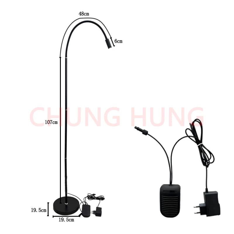 5 W fake eyelash extension vertical lamp, beauty lamp, nail cutting, fake eyelash graft, pedal switch, UV glue, LED polymerization lamp