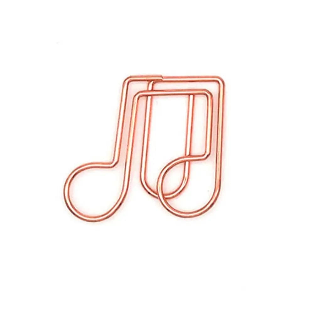 10 pezzi in metallo promemoria nota musicale graffette clip-on nota musicale graffette in metallo chitarra creativa segnalibro creativo clip scuola