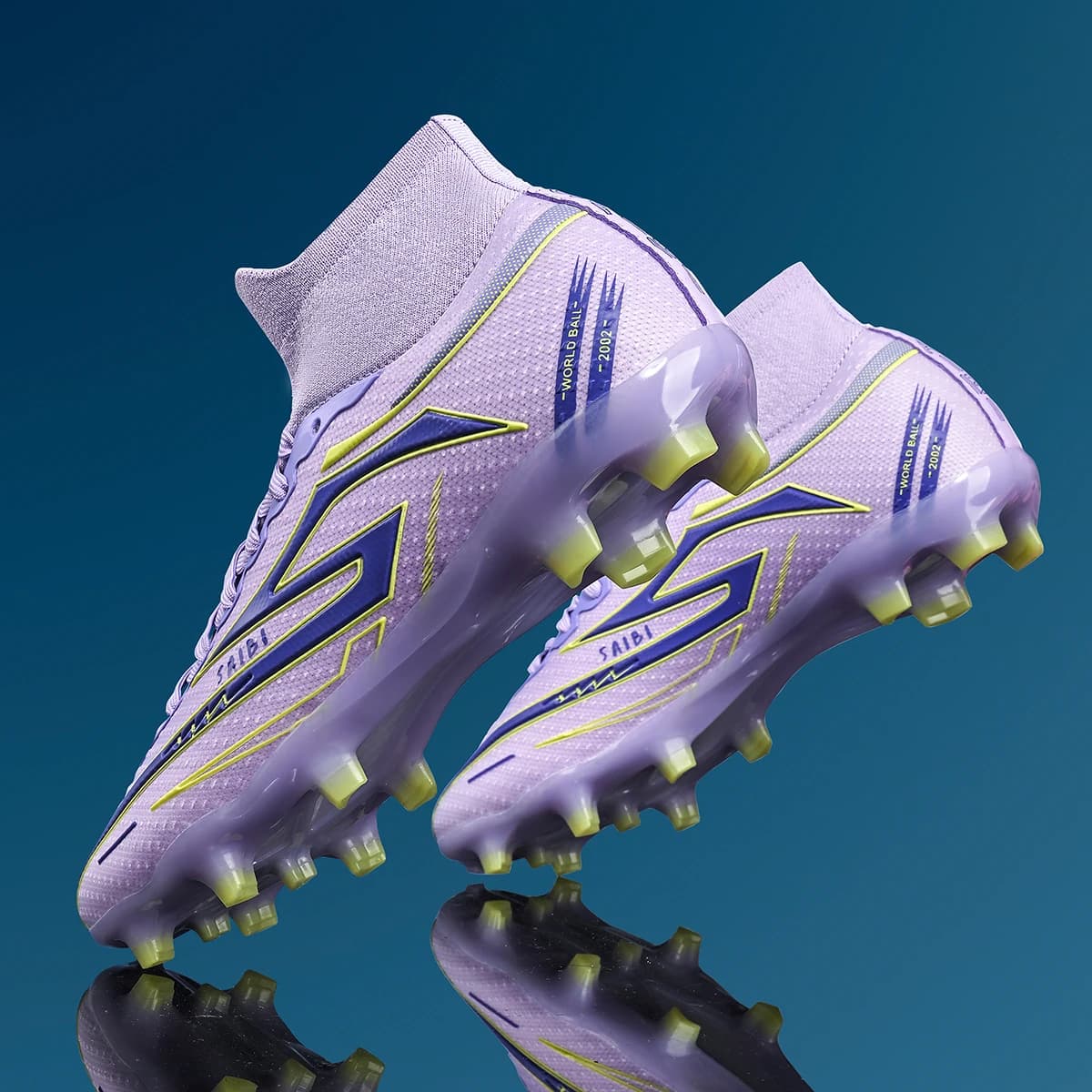 Scarpe da Calcio FG/AG Traspiranti per Terreni Duri Antiscivolo Resistenti all'Usura con Forte Presa Supporto per Caviglia Stabili Leggere e Flessibili