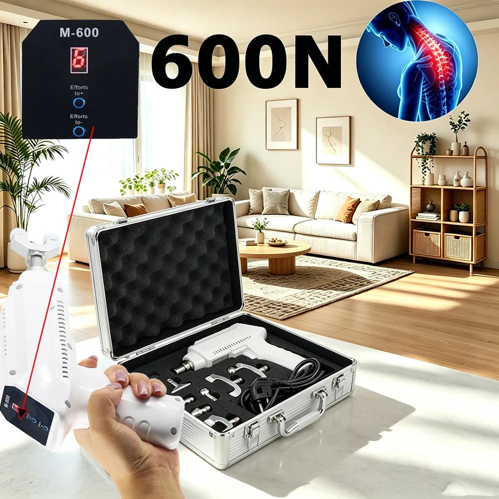 Electric Chiropractic Chiropractic Adjusting Instrument Intensity Therapy Spine Correction Gun Health Care Massage 600N