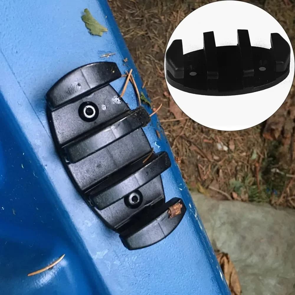 Set di morsetti a zigzag per ancoraggio per kayak Set di accessori per la pesca in barca marina con borchie antiscivolo