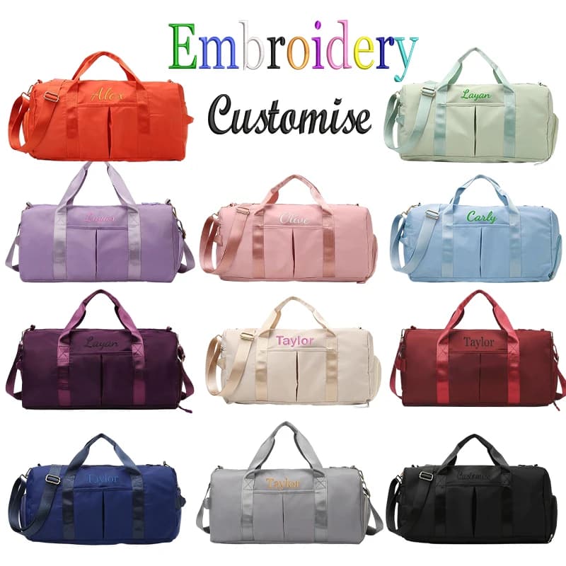 Large Capacity, Multiple Compartments, Dry and Wet Separation, Independent Shoe Compartment, Travel Sports Bag, Shoulder Bag