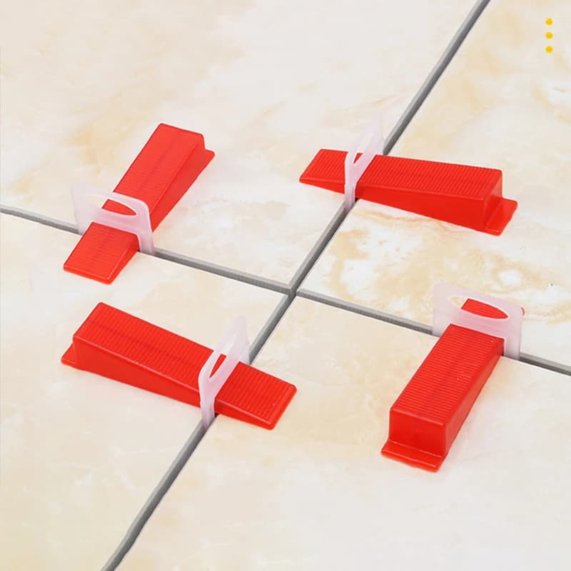 100 Pezzi Sistema di Livellamento per Piastrelle in Ceramica, Clip Distanziatrici per Posa di Piastrelle, Strumenti per Costruzione di Pavimenti e Pareti 1/1.5/2/2.5/3mm