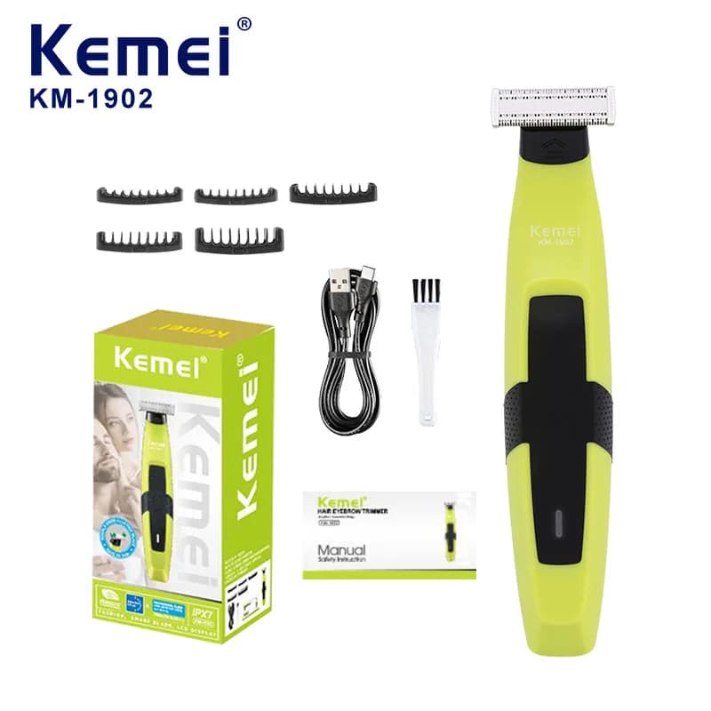 Kemei 1902 Electric Razor for Women Bikini Depilatore Head Floating Professional Raincoat Razor for Body Pubic Razor