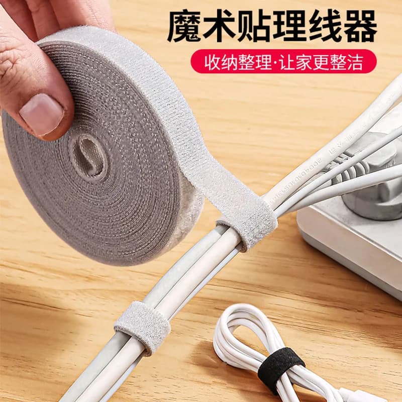 Nuovo 5M Organizzatore di cavi Gestione cavi Avvolgicavo Nastro Auricolare Mouse Gestione cavi Fascette Protezione per iPhone Xiaomi Samsung