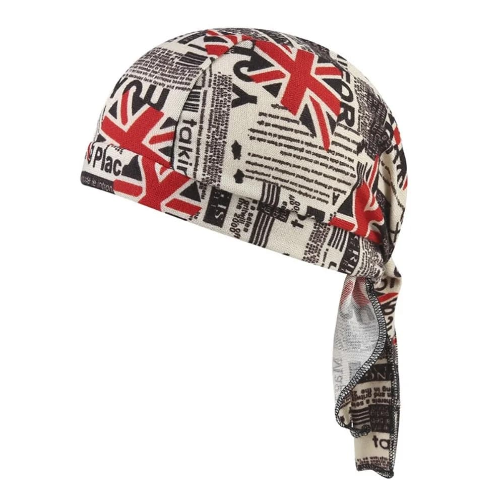 Fashion Accessory Paisley Print Hijab Caps Breathable Adjustable Pirate Hat Quick Dry UV Protection Bandana Hat Unisex