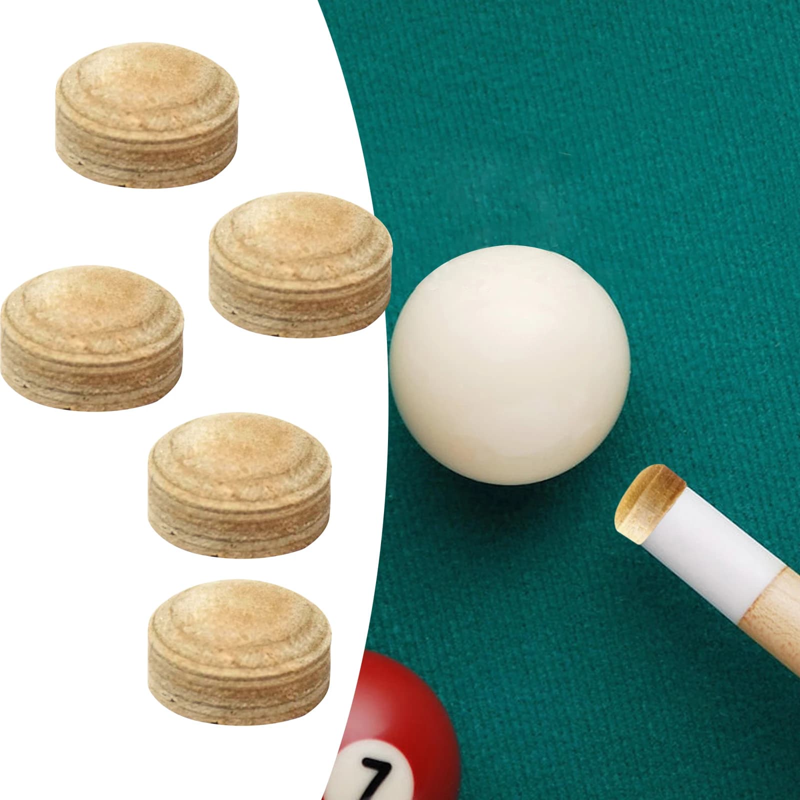 5 pezzi punte per stecca da biliardo punte a strati protezione per giochi da biliardo suggerimenti per stecca da biliardo per giocatori di biliardo da Club uso personale domestico