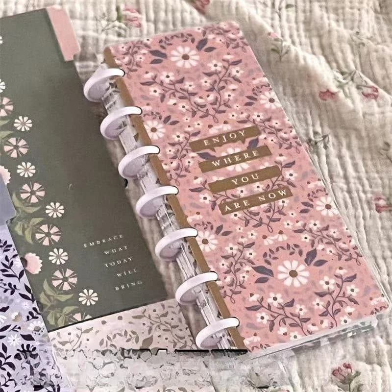 Quaderno per diario a fogli mobili con foro a fungo di tipo sottile, copertina settimanale mensile, agenda, raccoglitore per libri, accessori per ufficio