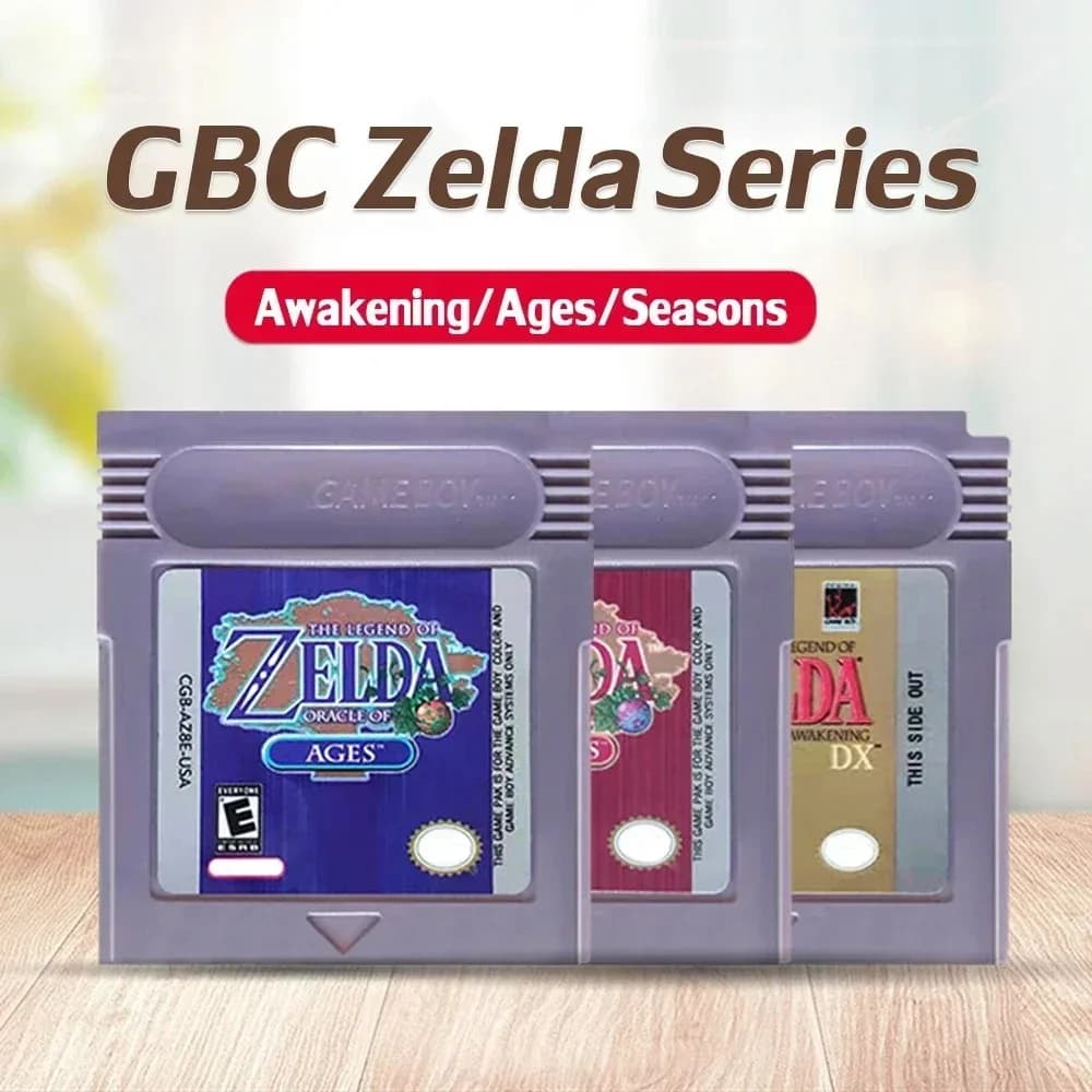 Popolare e divertente Cartuccia di gioco Zelda GBC Console Card Legend of Zelda Awakening Oracle of Seasons DX Links Awakening Versione USA