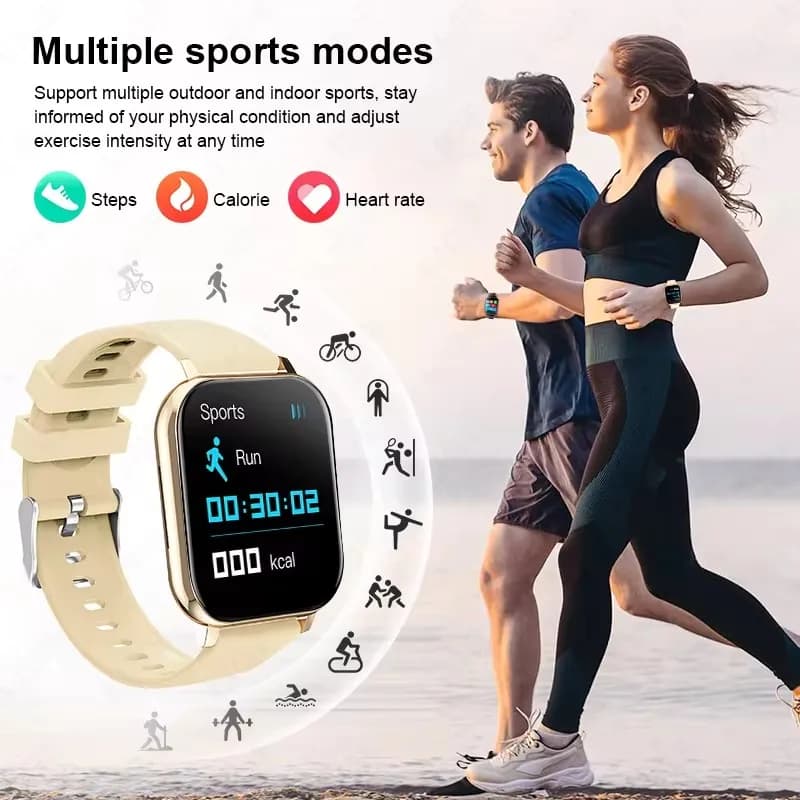 Nuovo Smartwatch 2025 con Chiamate Bluetooth, Musica, Monitoraggio Frequenza Cardiaca e Pressione Sanguigna, per Donne e Uomini, Regalo per le Feste