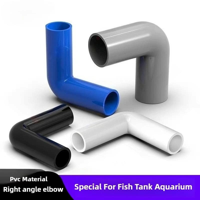 1PCS PVCTube Esteso Serbatoio di Pesce Gomito Gomito da 90 Gradi Connettore Acquario Giardino Irrigazione Tubo Dell'acqua Accessori OD 20/25/32mm