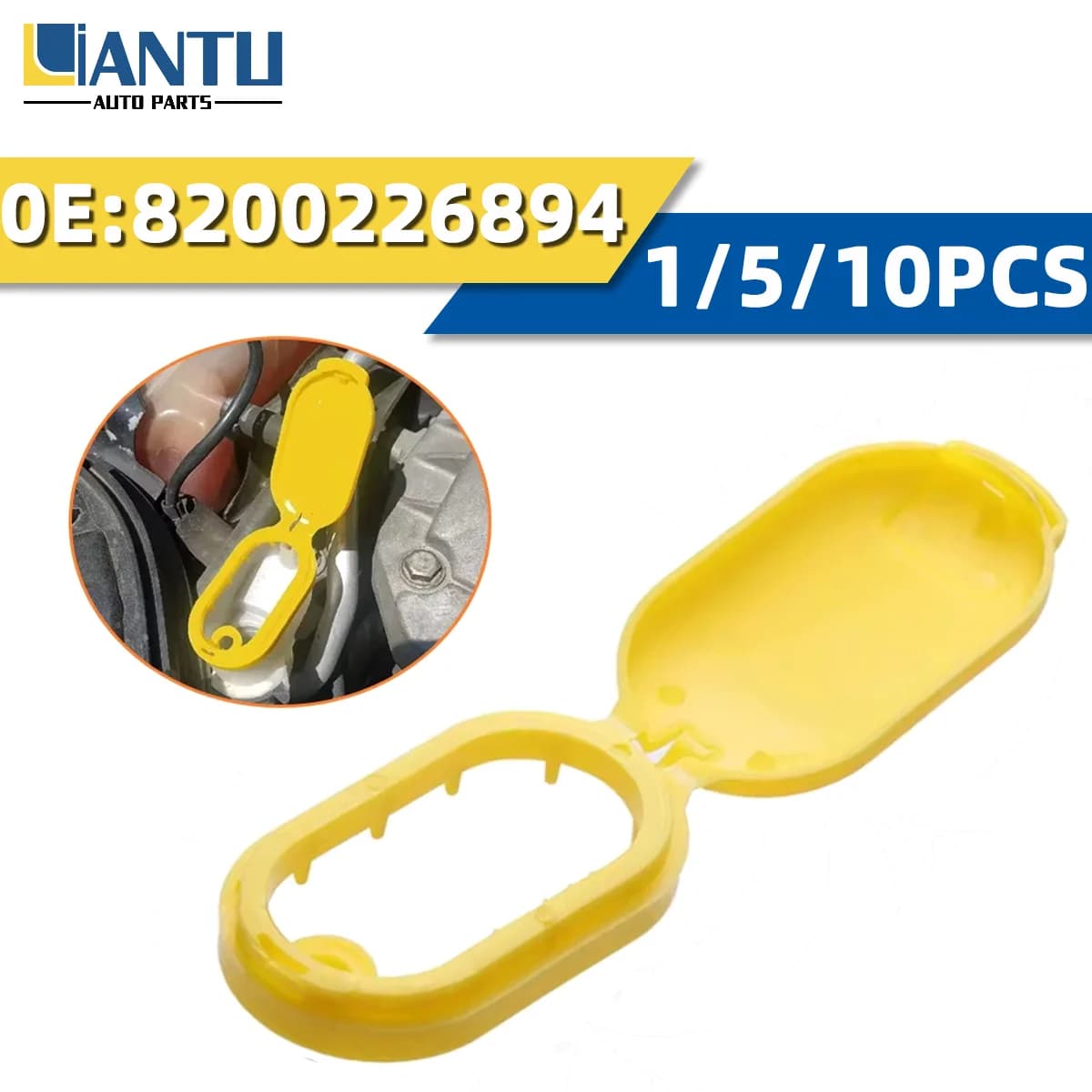 1/5/10PCS Car Windshield Cleaning Fluid Reservoir Cap 8200226894 Fit For Renault Megane 2 Scenic Trafic 2 Automotive Parts