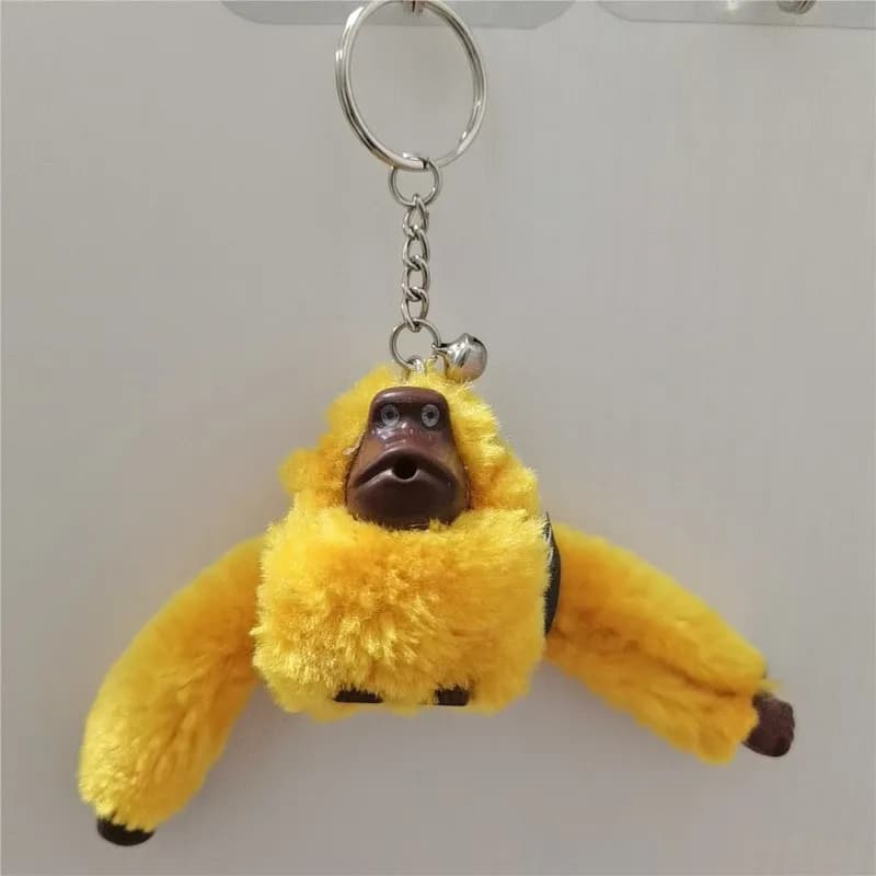 Portachiavi con Simpatico Peluche a Forma di Scimmia, Ciondolo per Zaino Gorilla con Braccia Lunghe, Decorazione per Borse, Regalo di Compleanno per Bambini