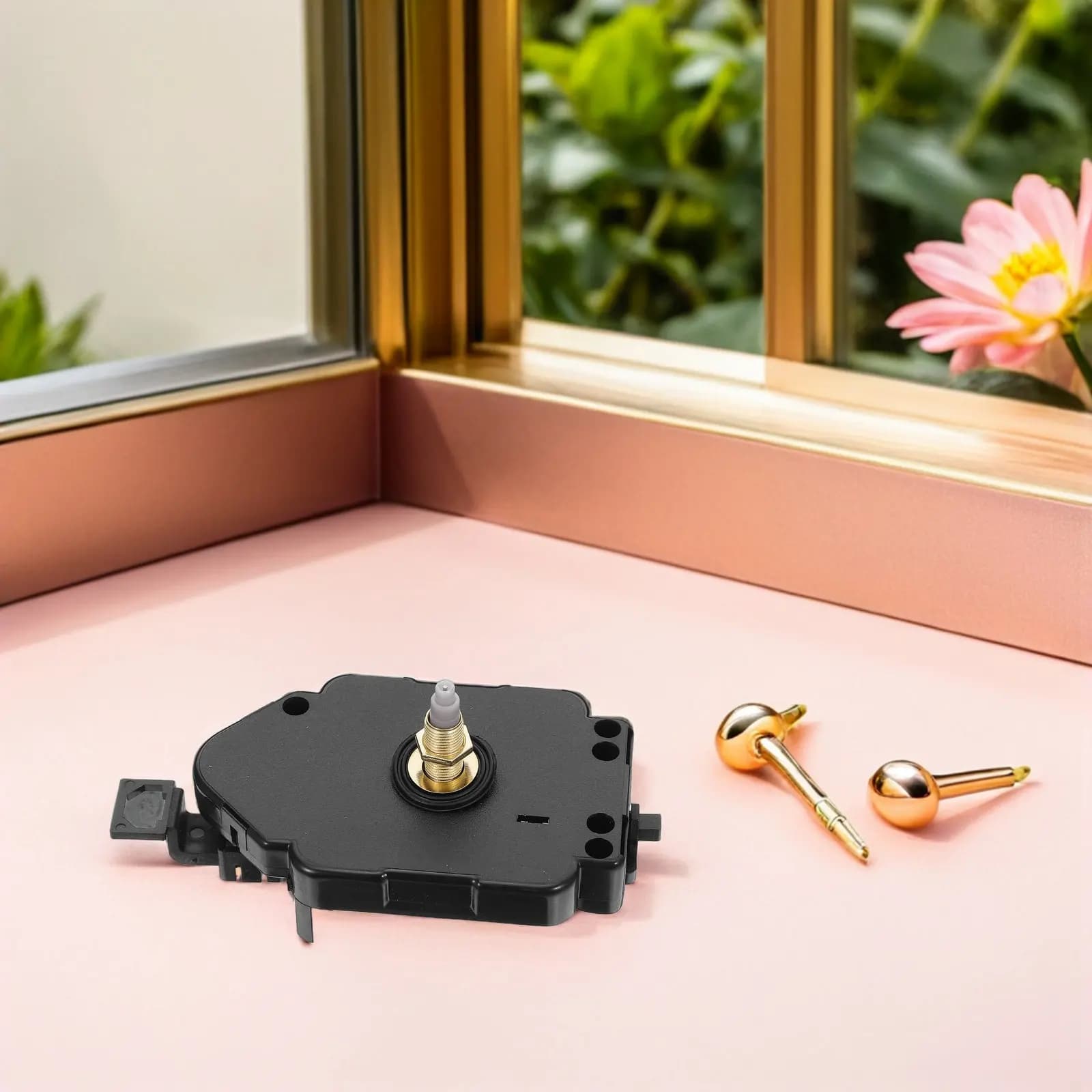 Movimento per Orologio a Pendolo Silenzioso al Quarzo con Meccanismo a Scatto Continuo, Albero da 23,5 mm, Kit di Riparazione Fai-da-te per Orologio da Parete, Ideale per Camera da Letto e Studio, Preciso e Silenzioso