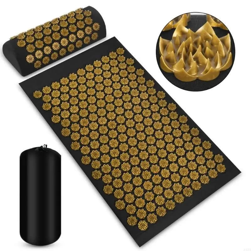 R53D MATE ACUPRESSURA LINO NATURALE ALLEGIONE MASSAGER STRESS MASSAGER IN IN INDITENZA MATTO