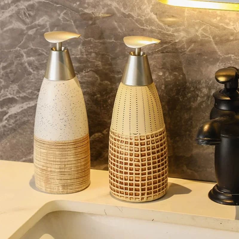 Ceramic Shower Gel Bottle Lotion Bottle Hand Sanitizer Bottle Soap Dispenser Lotion Container Bathroom Accessories Products