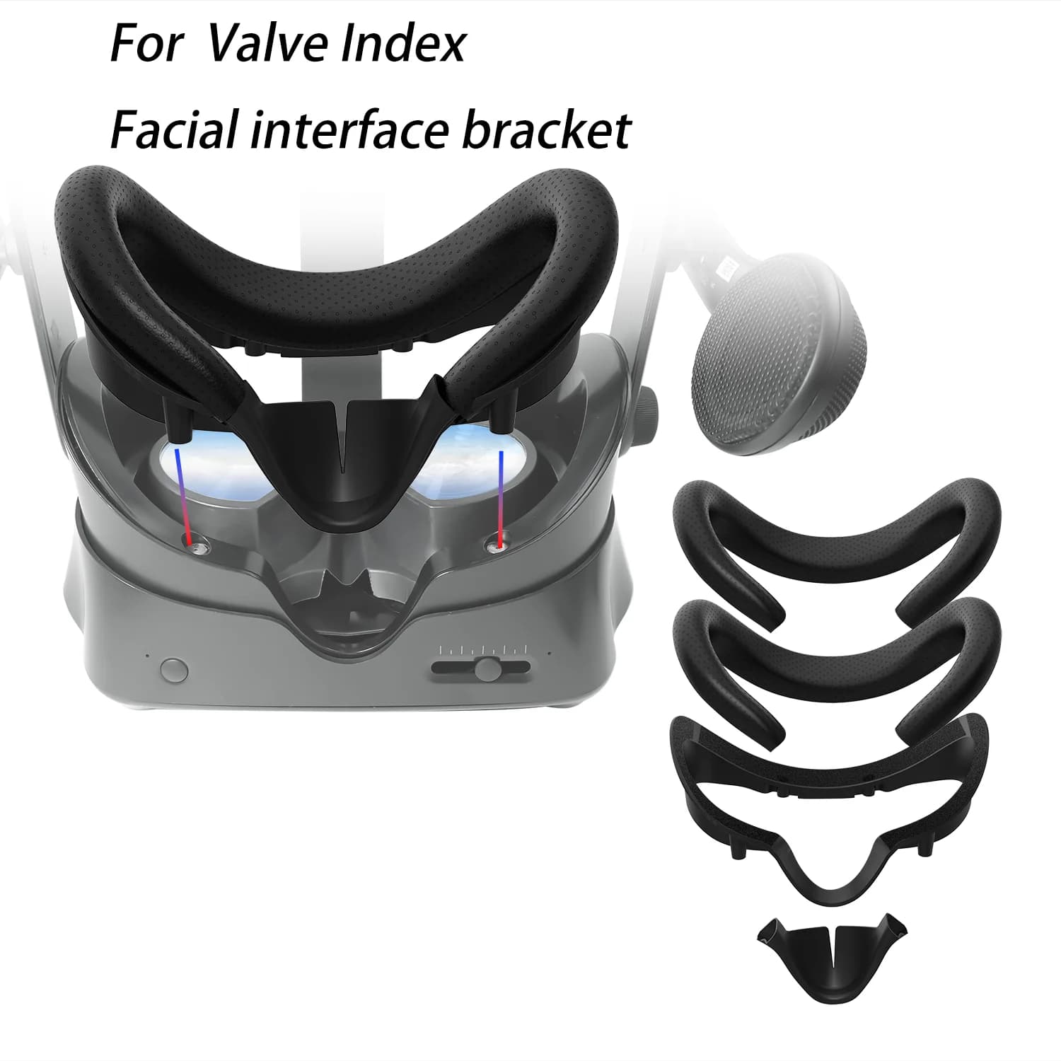 Facial interface bracket 4 in 1 for valve index VR visor spare frame with comfort support accessories