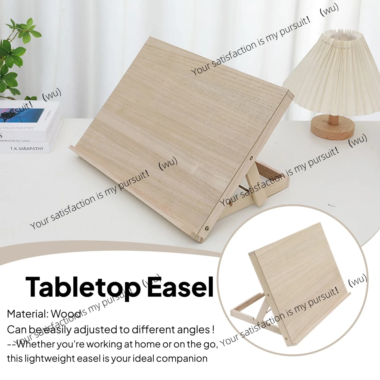Portable desktop drawing tablet easel for beginners,