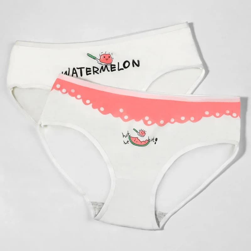 5 pezzi di mutandine da donna in puro cotone, sottili estive, interamente in cotone, slip senza cuciture, pantaloncini traspiranti e carini per ragazze adolescenti