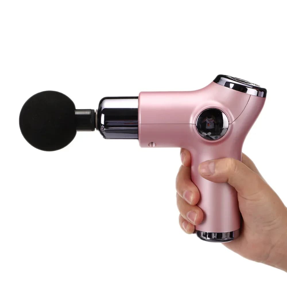 Reloading gun for mini massage gun 4 heads vibrating massage machine muscle relaxation neck back pressing portable massage