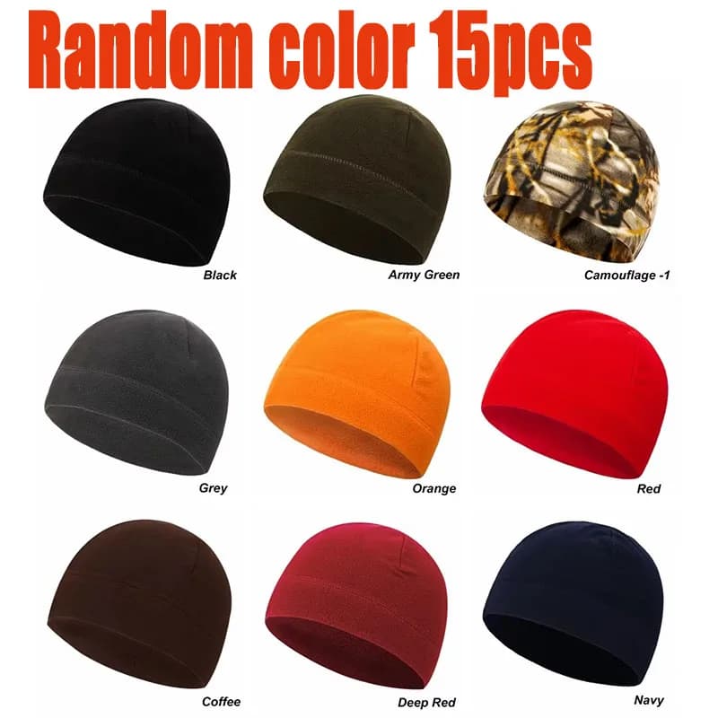 15/10/5/1pcs Women's Men's Winter Warm Hat For Adult Unisex Outdoor New Wool Maid Worked Skullies Casual Cotton Hats Cap