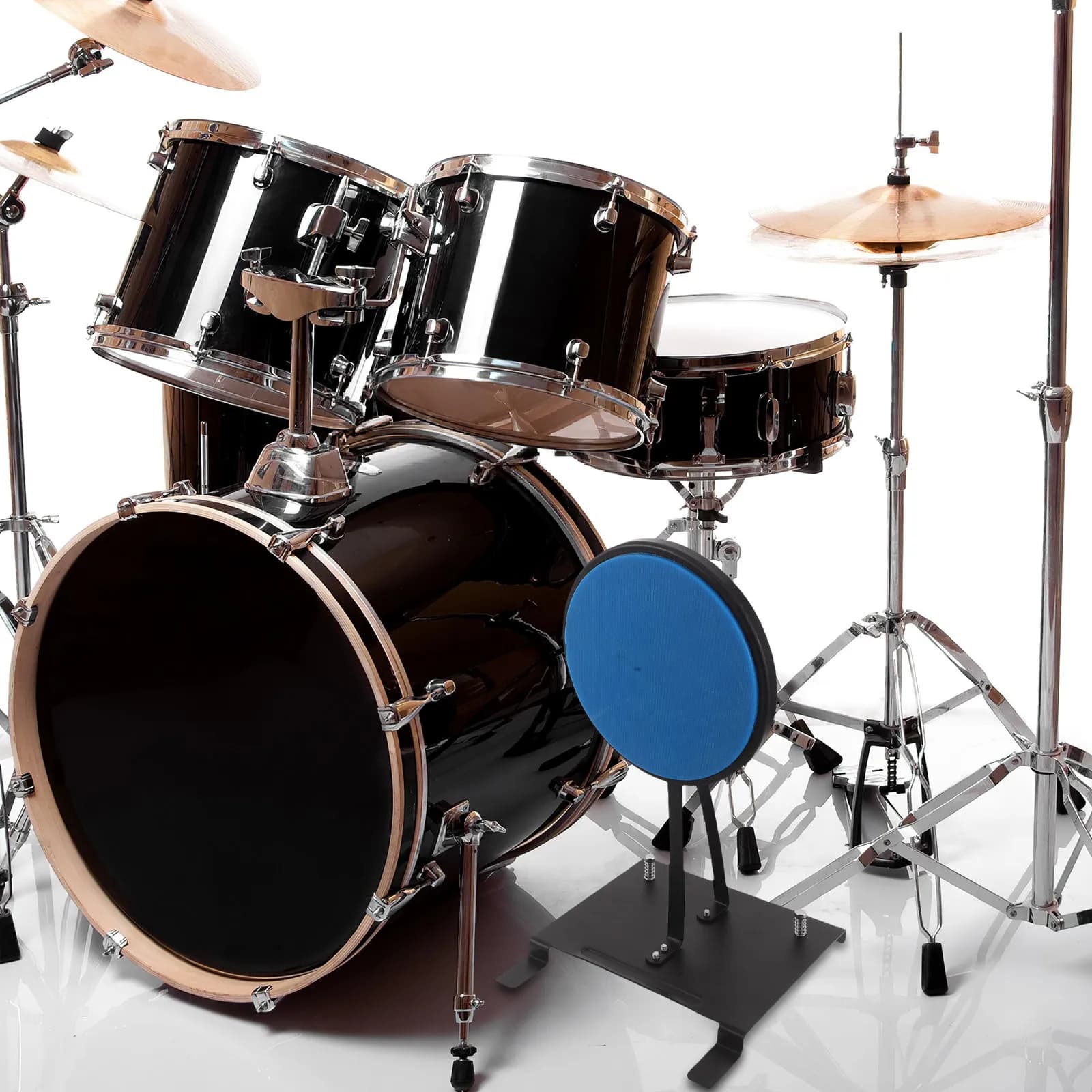 Pad per Pratica Batteria Ultra Sottile per Configurazione Minimalista, Suono Silenzioso, Adatto per Simulazione di Rullante o Floor Tom, Superficie Resistente all'Usura