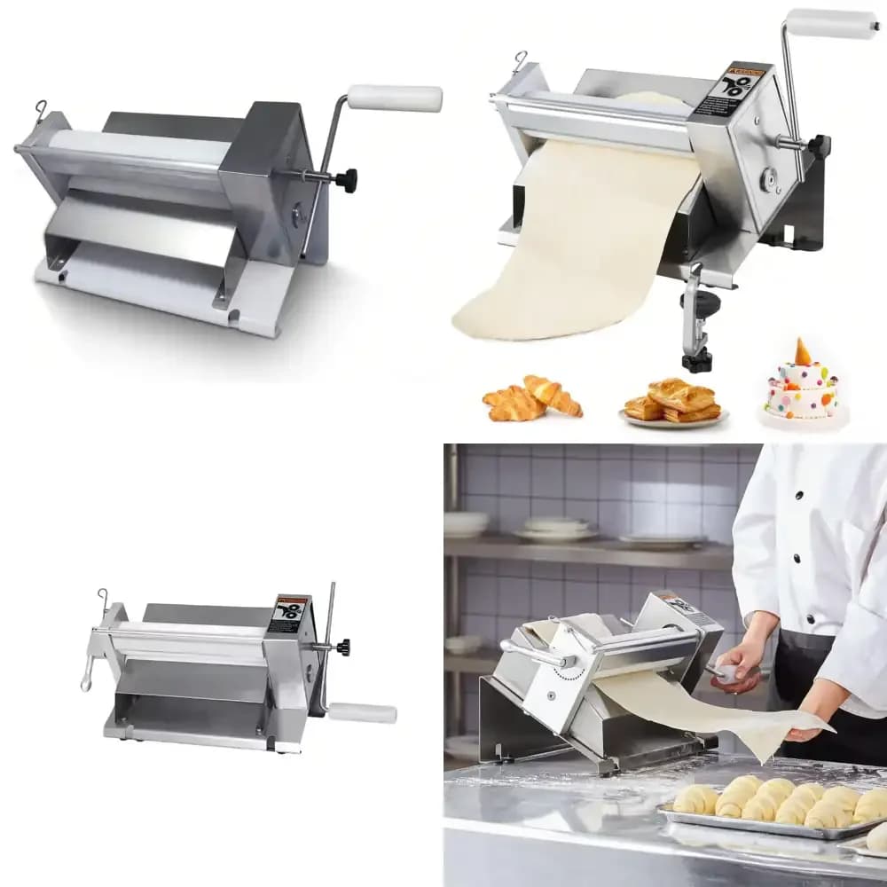 Dough Rolling Machine Pasta Machine Pasta Maker for Icing Marzipan and Puff Pastry Easy Installation Rolling Machine