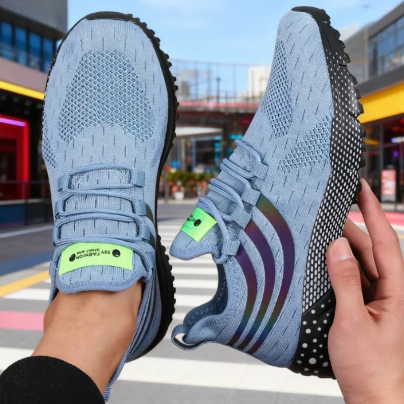 Men's net racing shoes, comfortable, breathable, vulcanized, light, anti-slip, flat, signed, casual men's shoes outdoor