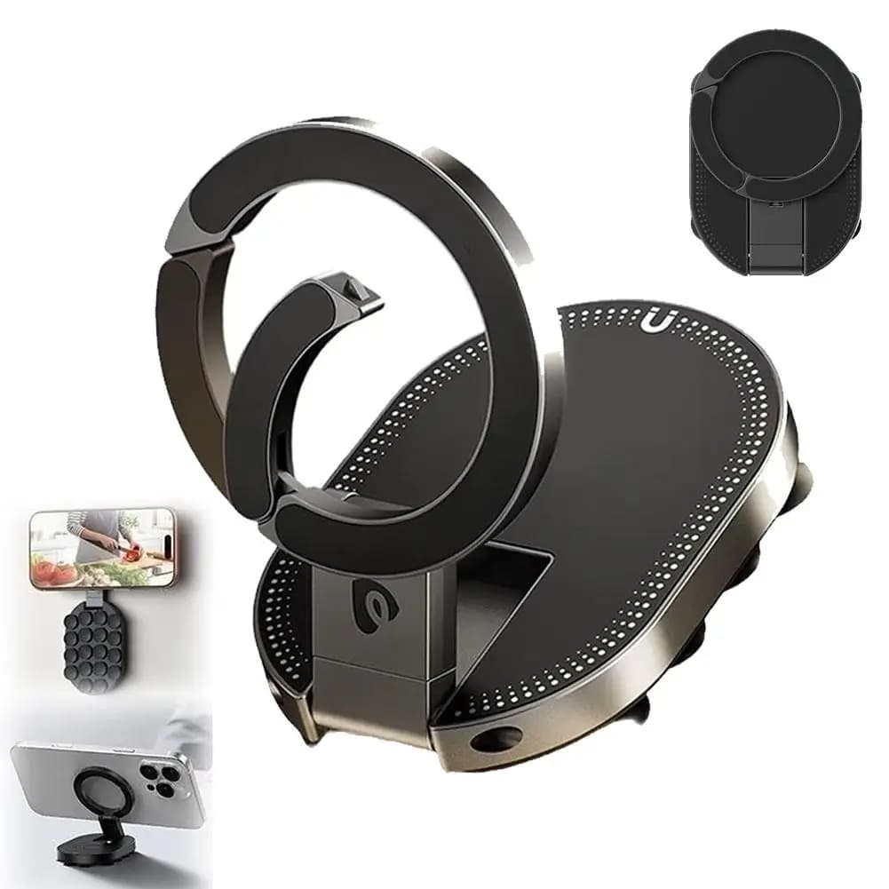 3-in-1 Magnetic Suction Phone Holder Octopus Suction Cup Desktop Stand Portable MagLock Hook Phone Mount for Smartphone Glass
