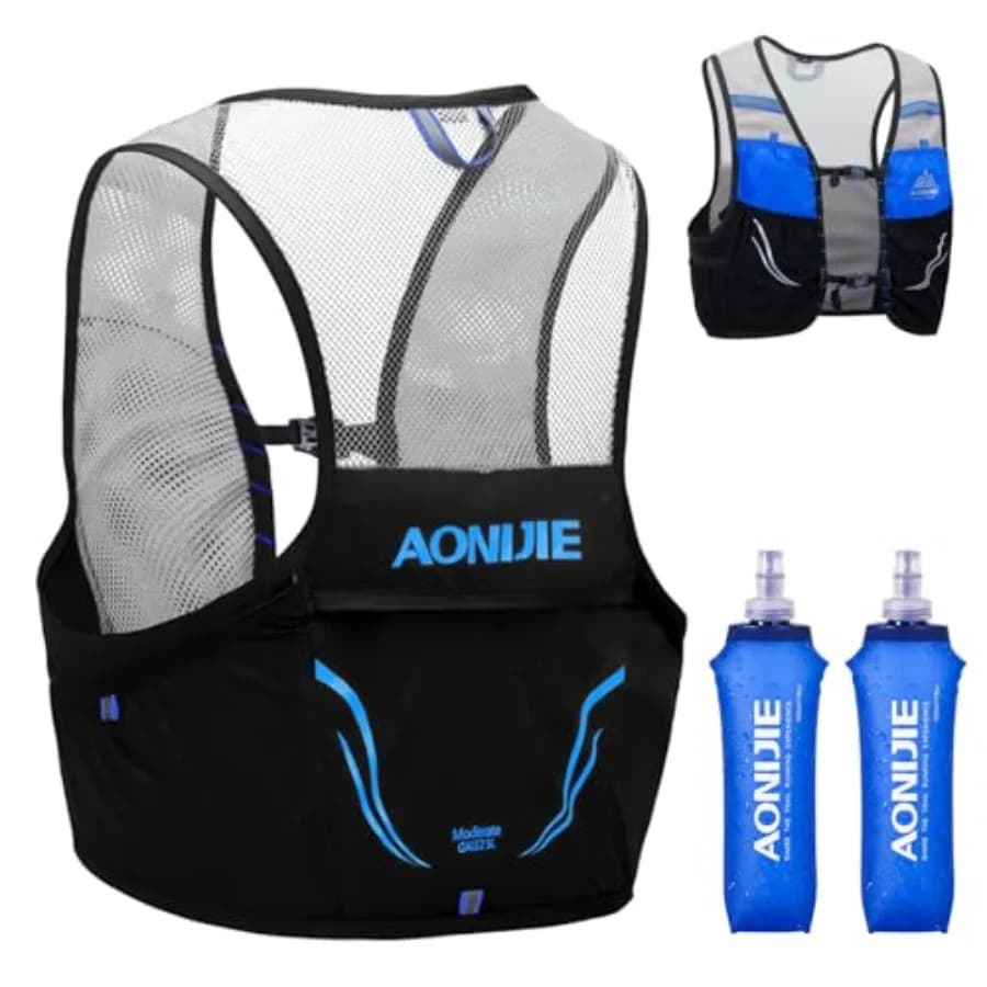 Gilet Idratazione 2.5L, Zaino Ultraleggero per Trail Running, Gilet da Maratona, Zaino Leggero per Escursionismo e Ciclismo