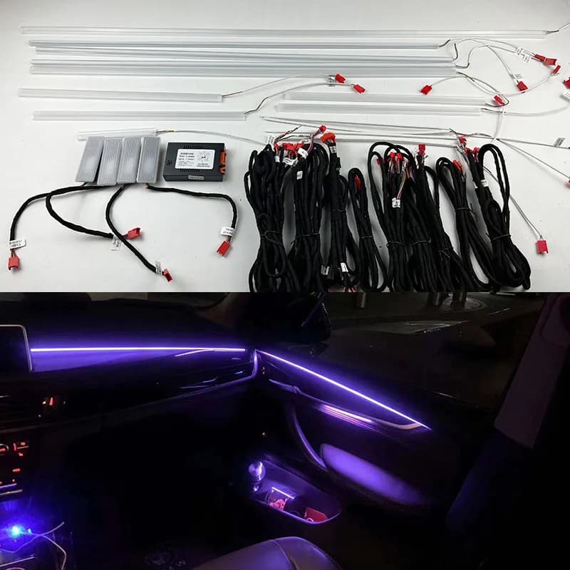 Luce ambientale automatica per BMW X5/X6 colori striscia decorativa a led per Auto per F15/F85/F16 decorazione della luce ambientale Refit