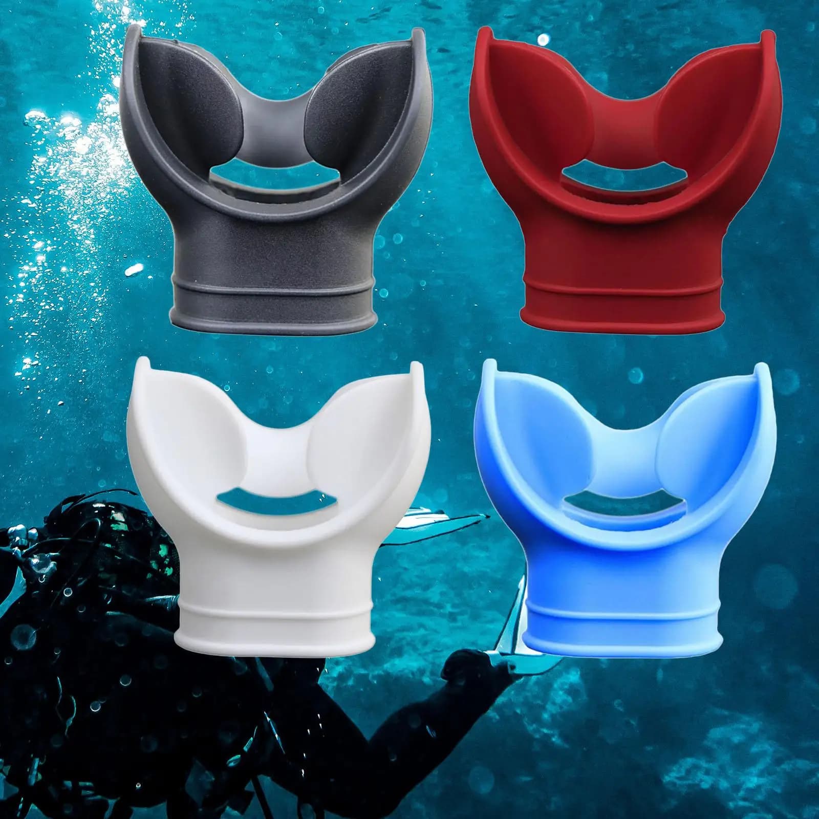 Scuba Diving Regulator Mouthpiece Soft Silicone Replacement Snorkeling Accessory for Technical Diving Gear