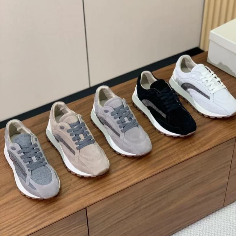 Scarpe Casual in Vera Pelle Scamosciata con Punta Rotonda e Perline, Sneakers da Donna con Lacci, Versatili Scarpe da Passeggio, Nuovi Arrivi
