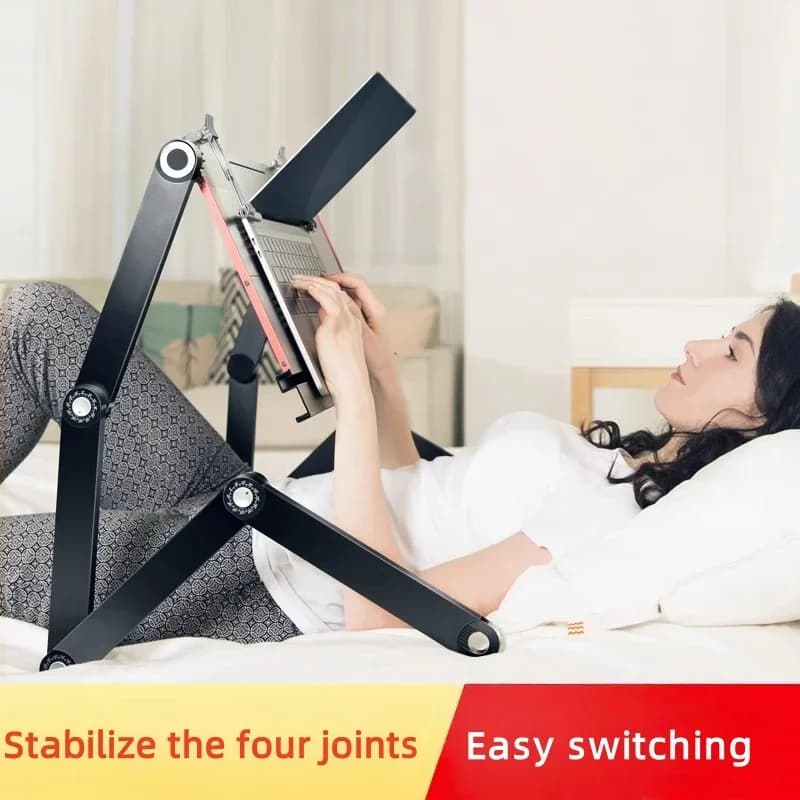 Supporto per laptop da letto tavolo pieghevole Tavolo da letto per persona pigra sdraiato scrivania del computer telaio di sollevamento Accessori supporti supporto comodo