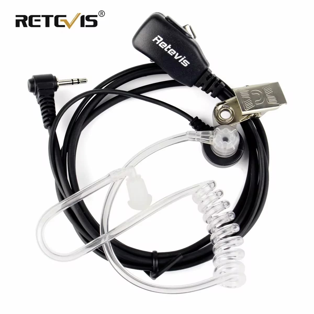 Retevis 1Pin Walkie Talkie Auricolare PTT MIC Riduzione del rumore Ricetrasmettitore per Motorola T270 T800 T100TP T100 Radio bidirezionale
